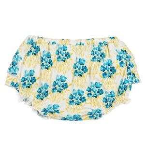 Milkbarn Bamboo Ruffle Bloomer -- Sky Floral NWT